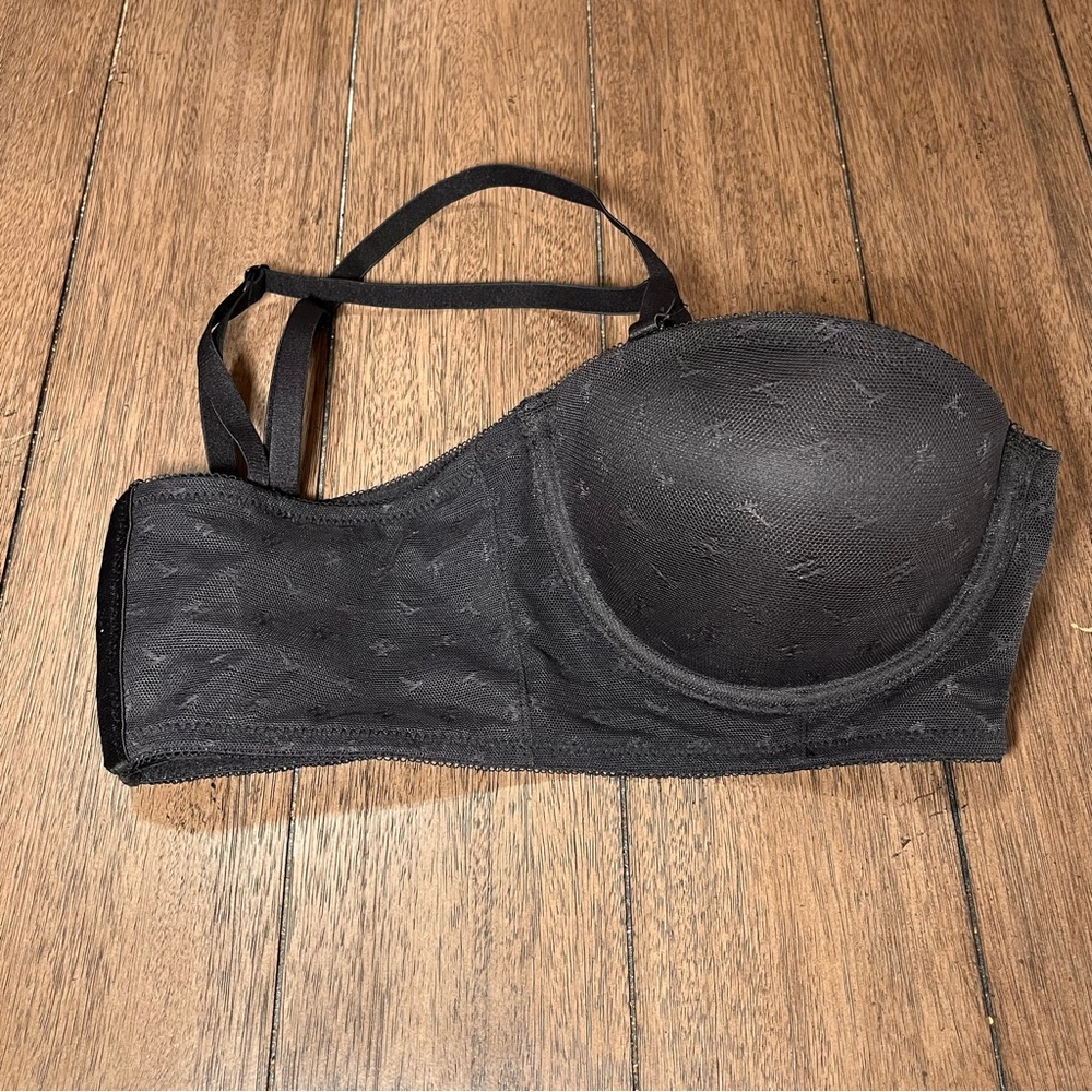 Tommy Hilfiger Longline Strapless Bra Black 34C Convertible Demi Bustier‎ Bundle - Picture 10 of 10